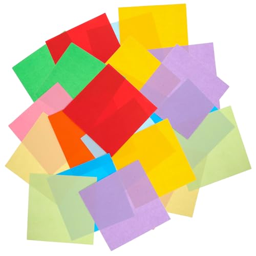 Veemoon 300 Stück Farben Quadratische Bastelpapier für Diy Kunst und Handwerk Doppelseitiges Faltpapier für Schulprojekte und Familienaktivitäten von Veemoon