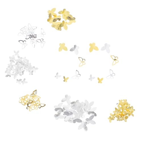 Veemoon 300 Stück Gold Silber Farbige Dekorationen Nagelkunst Zubehör für Diy Maniküre und Salonbedarf Veemoon 300 Stück Gold Silber Farbige Dekorationen Nagelkunst Zubehör für Diy Maniküre und Salonbedarf von Veemoon