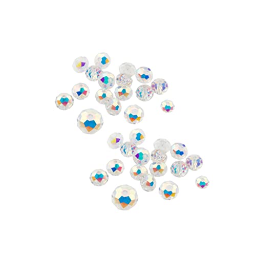 Veemoon 300 Stück Kristallperlen Rohmaterial Armbänder Schmuck Runde Perlen Herstellung Von Halsketten Halsketten Perlen Charms Armbänder Kristallperlen 4 Mm Glasperlen von Veemoon