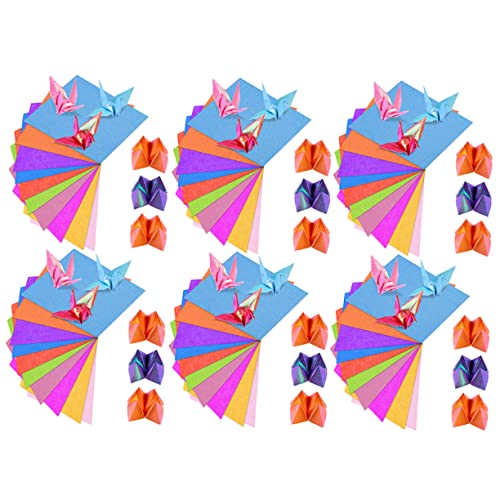 Veemoon 300 Stück Origami Farbiges Papier Falten Quadrate Klapppapier Karte Diy Papier Faltpapier Selber Machen Diy Liefert Handgemachtes Diy-papier Diy-material Bastelpapier Selber Machen von Veemoon