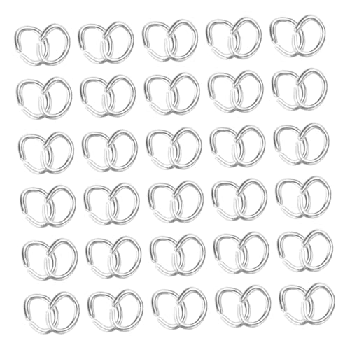 Veemoon 300 Stück Silberfarbene Offene Kupfer Jump Ringe Schmuckverbinder für DIY Armband Halskette Schmuckherstellung und Reparatur Veemoon 300 Stück Silberfarbene Offene Kupfer Jump Ringe Schmuckverbinder für DIY Armband Halskette Schmuckherstellung und Reparatur von Veemoon