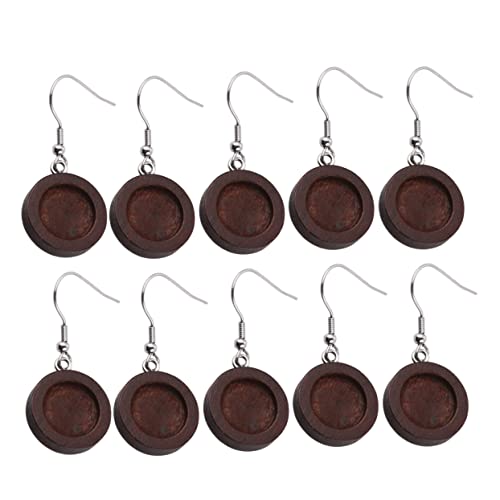 Veemoon 30Stücke DIY Ohrringe Holzschalen mit Ohrbügeln Cabochon Tabletts für Individuellen Schmuck Hypoallergenes Zubehör für Kreative Projekte Tiefem Veemoon 30Stücke DIY Ohrringe Holzschalen mit Ohrbügeln Cabochon Tabletts für Individuellen Schmuck Hypoallergenes Zubehör für Kreative Projekte Tiefem von Veemoon