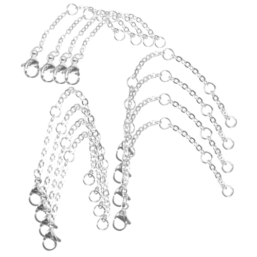 Veemoon 30Stücke Kettenverlängerungen Kettenleiter Halsketten und Armbandverlängerungen Längen DIY Schmuckzubehör für Bastelprojekte Veemoon 30Stücke Kettenverlängerungen Kettenleiter Halsketten und Armbandverlängerungen Längen DIY Schmuckzubehör für Bastelprojekte von Veemoon