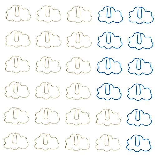 Veemoon 30Stücke Wolkenförmige Büroklammern Aus Cartoon Design Weiche Papierklammern Für Dokumente Rechnungen Und Lesezeichen Und Milchweiß Veemoon 30Stücke Wolkenförmige Büroklammern Aus Cartoon Design Weiche Papierklammern Für Dokumente Rechnungen Und Lesezeichen Und Milchweiß von Veemoon