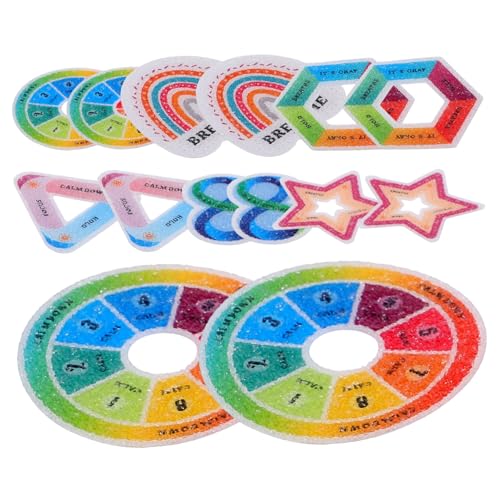 Veemoon 30stücke Sensory Calm Sticker Texturierte Farbige Aufkleber Für Handyrückseiten Beruhigende Sticker Für Stressabbau Und Kreative Bastelprojekte von Veemoon