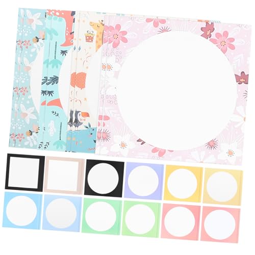 Veemoon 32 Blatt Dickes Malpapier Cardstock M² Farbige Runde Rahmen Kartons für DIY Kunst Kreative Malpapiere Glatte Struktur für Scrapbooking und Grußkarten Veemoon 32 Blatt Dickes Malpapier Cardstock M² Farbige Runde Rahmen Kartons für DIY Kunst Kreative Malpapiere Glatte Struktur für Scrapbooking und Grußkarten von Veemoon