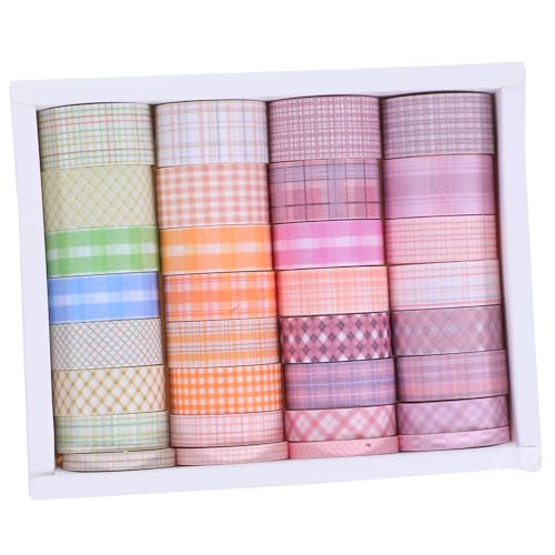 Veemoon 32 Rollen Gitter Dekoband Scrapbook Bastel Washi Tape Gemustertes Klebeband Gitter Washi Tape Dekoband Zum Basteln Geschenkverpackungsband Journaling Bastelband Veemoon 32 Rollen Gitter Dekoband Scrapbook Bastel Washi Tape Gemustertes Klebeband Gitter Washi Tape Dekoband Zum Basteln Geschenkverpackungsband Journaling Bastelband von Veemoon