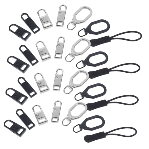 Veemoon 32 Stück Teiliges Zipper Reparaturset Reißverschluss Kopf Praktische Zipper Pull Tabs für Taschen Kleidung und Schuhe Installieren und Langlebig Veemoon 32 Stück Teiliges Zipper Reparaturset Reißverschluss Kopf Praktische Zipper Pull Tabs für Taschen Kleidung und Schuhe Installieren und Langlebig von Veemoon