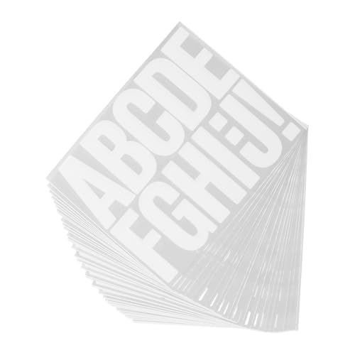 Veemoon 36 Blatt Vinyl Buchstaben für Bulletin Boards Briefkästen und Mehr Einfache Anwendung und Entfernung von Aufklebern Set von Veemoon