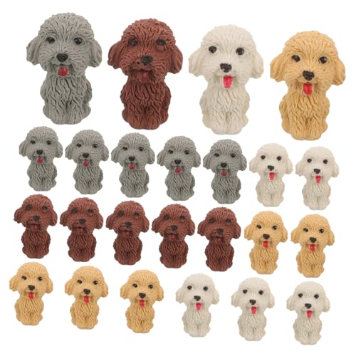 Veemoon 36 Stück Teiliges Kawaii Radiergummis Hundeform Kleine Tier Radierer für Schüler Kreative Mini Radiergummis aus Sicherem Material als und Schreibtisch Accessoire von Veemoon