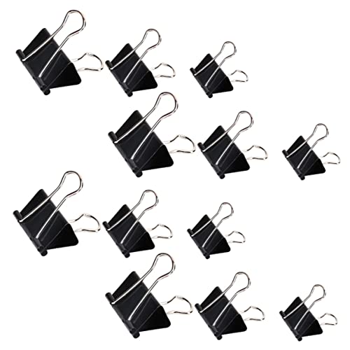 Veemoon 36 Stück Teiliges Metall Dovetail Clips Vielseitige Binder Clips Organisieren von Rechnungen Dokumenten und Zeichentafeln Langlebige Büroklammern für Schule und Büro von Veemoon