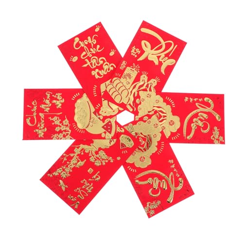 Veemoon 36 Stück Teiliges Vietnamesische Li Xi Umschläge Lunar Year Envelopes für Frühlingsfest Hochzeit Party Stabile Papierqualität Praktische Verpackung Traditionelle Veemoon 36 Stück Teiliges Vietnamesische Li Xi Umschläge Lunar Year Envelopes für Frühlingsfest Hochzeit Party Stabile Papierqualität Praktische Verpackung Traditionelle von Veemoon
