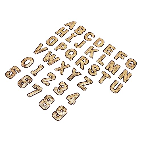 Veemoon 36Stücke Aufnäher Buchstaben DIY Patches zum Aufbügeln Applikationen für Kleidung Gestaltung für Reparatur und Dekoration von Veemoon
