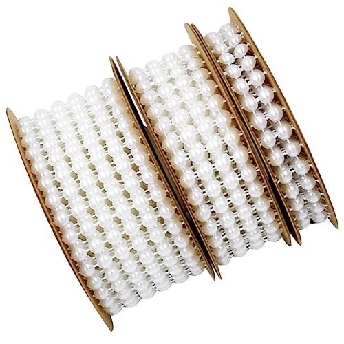 Veemoon 3Rolle Yards Baumwollband mit Halbkreisperlen Dekoratives Geschenkband für Hochzeiten Geburtstage und Gartenprojekte Reihig Reihig Reihig Weiß Veemoon 3Rolle Yards Baumwollband mit Halbkreisperlen Dekoratives Geschenkband für Hochzeiten Geburtstage und Gartenprojekte Reihig Reihig Reihig Weiß von Veemoon