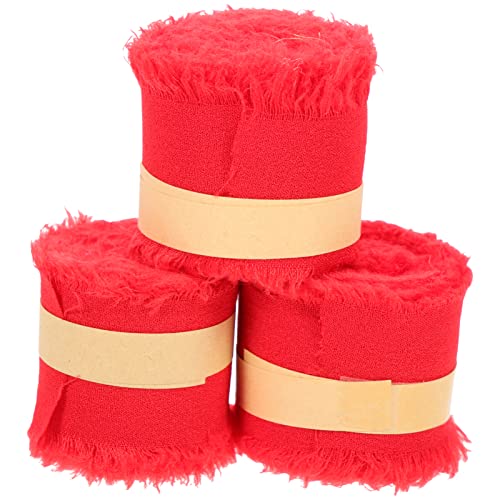 Veemoon 3Rollen Fransenbänder Chiffon Für Hochzeitssträuße Dekoratives Geschenkband Für Bastelprojekte Und Geschenkverpackungen Pro Vielseitige Bänder Veemoon 3Rollen Fransenbänder Chiffon Für Hochzeitssträuße Dekoratives Geschenkband Für Bastelprojekte Und Geschenkverpackungen Pro Vielseitige Bänder von Veemoon
