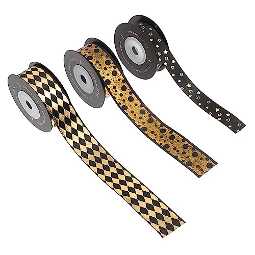 Veemoon 3 Rollen Schwarzes Geschenkband Polyester Luxuriöses Bastelband für Hochzeit Blumensträuße und Geschenkverpackung Langlebiges Dekoband für Selbstgemacht Projekte Veemoon 3 Rollen Schwarzes Geschenkband Polyester Luxuriöses Bastelband für Hochzeit Blumensträuße und Geschenkverpackung Langlebiges Dekoband für Selbstgemacht Projekte von Veemoon