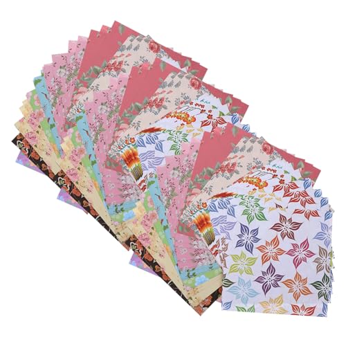 Veemoon 3Sätze Doppelseitige Origami Papiere Quadratische Bastelblätter für DIY Kreative Papierhandwerke Zufällige Designs und Robust Veemoon 3Sätze Doppelseitige Origami Papiere Quadratische Bastelblätter für DIY Kreative Papierhandwerke Zufällige Designs und Robust von Veemoon