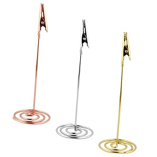 Veemoon 3Stücke Fotohalter Clip Ständer Tischkartenhalter aus Dekorative Memo Clips für Tischdekoration Langlebig und Praktisch für Veemoon 3Stücke Fotohalter Clip Ständer Tischkartenhalter aus Dekorative Memo Clips für Tischdekoration Langlebig und Praktisch für von Veemoon