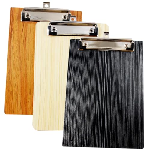 Veemoon 3Stücke Holz Schreibtafel Tragbare Dokumentenablage für Büro und Schule Multifunktionale Klemmbretter zur Organisation von Unterlagen Praktisch und Holzoptik Veemoon 3Stücke Holz Schreibtafel Tragbare Dokumentenablage für Büro und Schule Multifunktionale Klemmbretter zur Organisation von Unterlagen Praktisch und Holzoptik von Veemoon