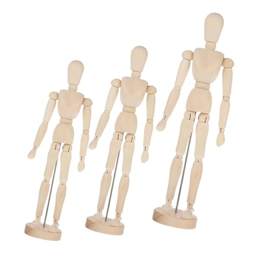 Veemoon 3Stücke Holzfigur Modell Mensch Mannequin Künstler Modell für Zeichnungen und Dekoration für Kunstliebhaber und Projekte Veemoon 3Stücke Holzfigur Modell Mensch Mannequin Künstler Modell für Zeichnungen und Dekoration für Kunstliebhaber und Projekte von Veemoon