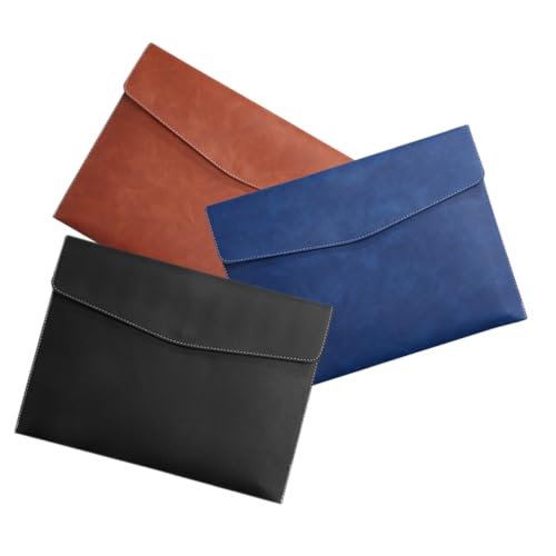 Veemoon 3Stücke Teiliges Dokumenten Organizer Wasserdichte Datei Haltertasche aus Nachahmungsleder mit Knopfverschluss für Büro und Schule Veemoon 3Stücke Teiliges Dokumenten Organizer Wasserdichte Datei Haltertasche aus Nachahmungsleder mit Knopfverschluss für Büro und Schule von Veemoon