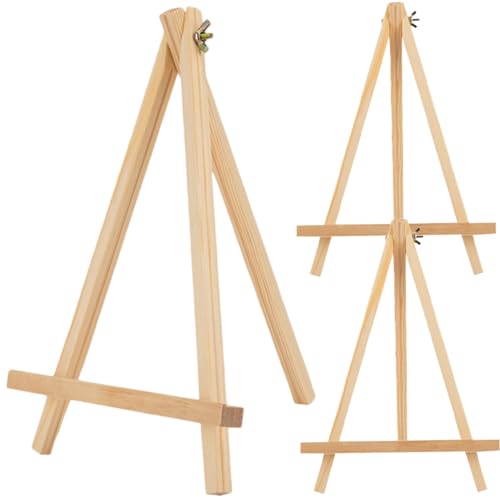 Veemoon 3Stücke Teiliges Holz Staffelei für Malerei Stabiler Tischständer für Künstler für Erwachsene und Studenten Faltbares Design für Kunstprojekte und Präsentationen von Veemoon