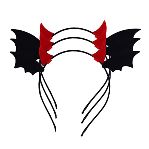 Veemoon 3er Set Halloween Haarreifen Mit Fledermaus-Flügeln Für Und Erwachsene - Perfekte Halloween Dekoration Für Partys Und Zuhause Lustige Kostüm Accessoires Veemoon 3er Set Halloween Haarreifen Mit Fledermaus-Flügeln Für Und Erwachsene - Perfekte Halloween Dekoration Für Partys Und Zuhause Lustige Kostüm Accessoires von Veemoon
