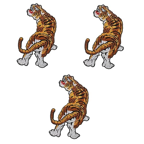 Veemoon 3er Set Tiger Stickerei Aufnäher – Tiermotive Für Kreative Nähprojekte - Ideal Für Jeans - Hosen Und Bekleidung – Bügel Und Nähflicken Für Individuelle Designs Veemoon 3er Set Tiger Stickerei Aufnäher – Tiermotive Für Kreative Nähprojekte - Ideal Für Jeans - Hosen Und Bekleidung – Bügel Und Nähflicken Für Individuelle Designs von Veemoon