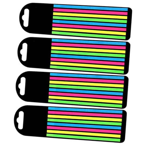 Veemoon 4 Boxen Fluoreszierende Lesestreifen Pet Haftnotizen Farbige Wiederverwendbare Haftstreifen für Bücher Praktische Lesezeichen und Markierung Selbstklebend Weich und Transparent Veemoon 4 Boxen Fluoreszierende Lesestreifen Pet Haftnotizen Farbige Wiederverwendbare Haftstreifen für Bücher Praktische Lesezeichen und Markierung Selbstklebend Weich und Transparent von Veemoon