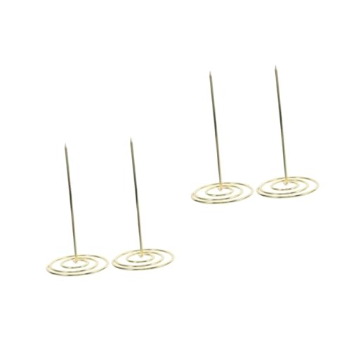 Veemoon 4 Goldfarbene Bonhalter aus Metall Langlebiger Rechnungsspieß mit Rundem Sockel Multifunktionaler Zettelspießer für Restaurants Büros Küchen und Hotels Sicherer Notizhalter Veemoon 4 Goldfarbene Bonhalter aus Metall Langlebiger Rechnungsspieß mit Rundem Sockel Multifunktionaler Zettelspießer für Restaurants Büros Küchen und Hotels Sicherer Notizhalter von Veemoon