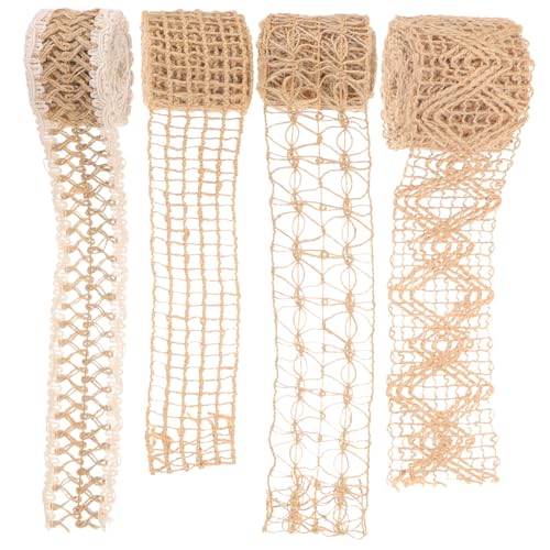 Veemoon 4 Rollen Baumwoll Leinen Band Geflochtenes Geschenkband Farbenfroh und Langlebig Glatt und Knitterfrei für DIY Geschenkverpackung Partydekoration Bastelprojekte Veemoon 4 Rollen Baumwoll Leinen Band Geflochtenes Geschenkband Farbenfroh und Langlebig Glatt und Knitterfrei für DIY Geschenkverpackung Partydekoration Bastelprojekte von Veemoon
