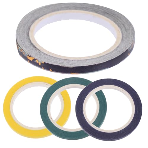 Veemoon 4 Rollen Buntes DIY Klebeband aus Papier Selbstklebend Leicht Handreißbar Haftet Glatten Oberflächen Vielseitig für Bastelarbeiten Scrapbooking Geschenkverpackung und von Veemoon