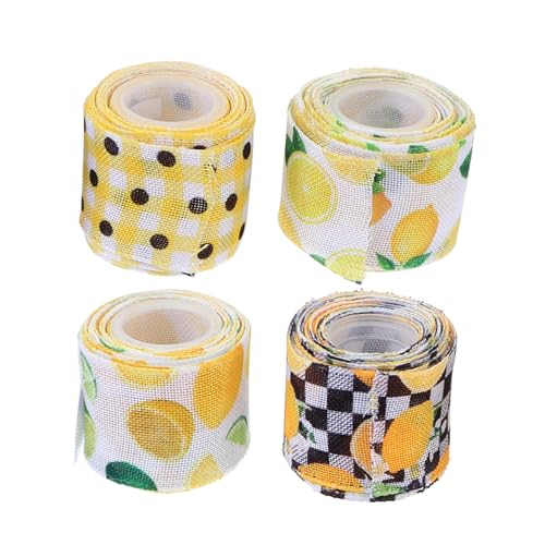 Veemoon 4 Rollen Dekoratives Webband Breit pro Klare Muster Langlebiges Material Leicht zu Schneiden Vielseitig für DIY Kleidung Geschenkverpackung Blumenarrangements Veemoon 4 Rollen Dekoratives Webband Breit pro Klare Muster Langlebiges Material Leicht zu Schneiden Vielseitig für DIY Kleidung Geschenkverpackung Blumenarrangements von Veemoon