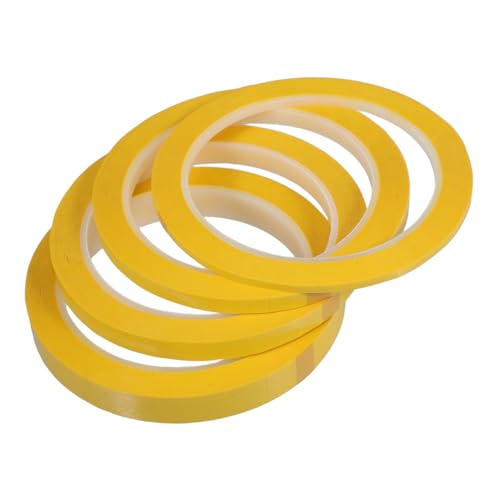 Veemoon 4 Rollen Klebeband trocken abwischbares Tafelband Bürobedarf hitzebeständiges Band Bastelmarkierungsbänder lange Beschriftungsbänder Markierungsbänder zum Basteln das Haustier Gelb von Veemoon