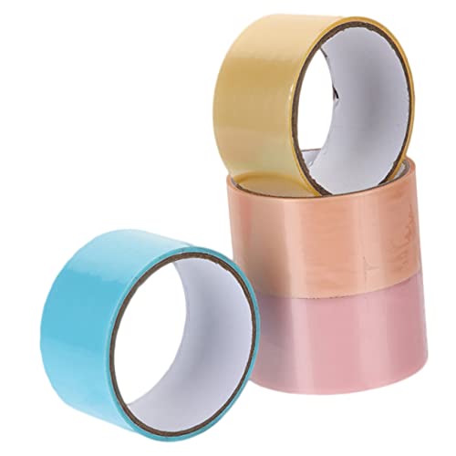 Veemoon 4 Rollen Perle klebriger Ballband Klebebänder klebrig Klebeband sensorisch UV Dekompression stucky balls Stressabbauende Spielzeuge lustige Klebebänder klebrige Kugelbänder Plastik von Veemoon