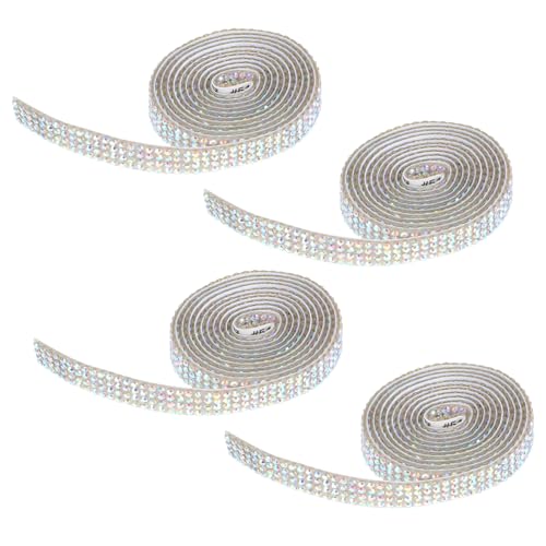 Veemoon 4 Rollen Selbstklebendes Strassband Reihen Breit Lang Glitzernde Ab-farben Vielseitig für DIY Dekoration Geschenkverpackung Kleidung Schmuck und Bastelprojekte Veemoon 4 Rollen Selbstklebendes Strassband Reihen Breit Lang Glitzernde Ab-farben Vielseitig für DIY Dekoration Geschenkverpackung Kleidung Schmuck und Bastelprojekte von Veemoon