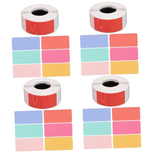 Veemoon 4 Rollen Thermoetikettenpapier Selbst Stichworte Schmuck Streifen Thermoaufkleber-etiketten Klebrige Thermoetiketten Leer Thermische Aufkleber Klein Bunt Name Farbig Schild Vinyl Veemoon 4 Rollen Thermoetikettenpapier Selbst Stichworte Schmuck Streifen Thermoaufkleber-etiketten Klebrige Thermoetiketten Leer Thermische Aufkleber Klein Bunt Name Farbig Schild Vinyl von Veemoon