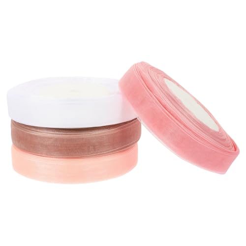 Veemoon 4 Rollen Transparentes Geschenkband Breit Hochwertige Schneeschal Bänder Weiß Champagner Rosa und Silberbraun Langlebig und Vielseitig für DIY Deko und Valentinstag Veemoon 4 Rollen Transparentes Geschenkband Breit Hochwertige Schneeschal Bänder Weiß Champagner Rosa und Silberbraun Langlebig und Vielseitig für DIY Deko und Valentinstag von Veemoon