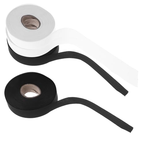 Veemoon 4 Rollen Twill Schrägband Breit für Gardinen Vielseitiges Dekoband zum Säumen und Nähen Einfache Anwendung Elegantes Fensterdekor für Zuhause und Büro von Veemoon