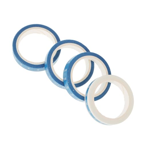 Veemoon 4 Rollen Zeit- und Papierband täglich dekoratives Klebeband zum Basteln Tagebuch Sammelalbum Bastelbedarf für Feinband dekoratives Masking-Washi-Tape Flüsterpapier Blau von Veemoon