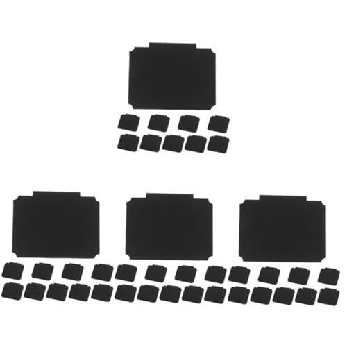 Veemoon 4 Sätze Etikettenhalter Pantry -etiketten Körbe Etiketten Behälteretiketten Für Vorratsbehälter Real Korb Ladenetikettenclip Preisklammer Pvc Black 10 Stück * 4 von Veemoon