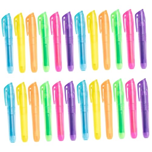 Veemoon 4 Sätze Farbige Markierungen Pastell Schulmaterial Farbige Highlighter Pastell-textmarker Kunst Lesezeichen Arbeit Scrapbook-marker Tragbarer Markierungsstift Plastik 6 Stück * 4 von Veemoon
