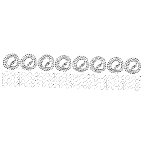 Veemoon 4 Sätze Perlenketten -tag -schlüsselbund Schlüsselhalter Perlenbesetzte Schlüsselanhänger Schild Lanyard Schlüsselketten Etikettenhalter Kette Für Handwerk Eisen 100 Stück * 4 von Veemoon