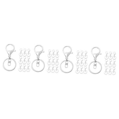 Veemoon 4 Sätze Schlüsselanhänger Clips Diy Bastelzubehör Für Vielseitige Schlüsselanhänger Praktische Karabiner Für Projekte Langlebige Schlüsselring Accessoires 10 Stück * 4 von Veemoon