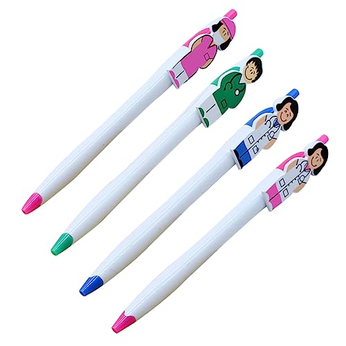 Veemoon 4 Sätze Teiliges Lustiger Kugelschreiber Mit Cartoon Krankenschwester Ergonomisch Geformt Glattes Schreibgefühl Langlebiger Plastikballpoint Pen Für Büro Schule Und 4 Stück * 4 Veemoon 4 Sätze Teiliges Lustiger Kugelschreiber Mit Cartoon Krankenschwester Ergonomisch Geformt Glattes Schreibgefühl Langlebiger Plastikballpoint Pen Für Büro Schule Und 4 Stück * 4 von Veemoon