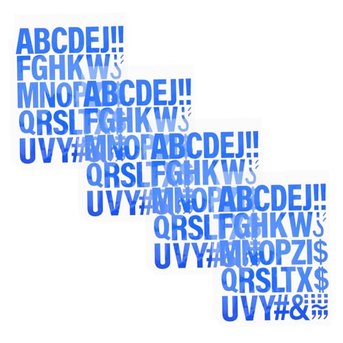 Veemoon 4 Stück Bügelbare Buchstaben Patches Blau Vinyl Aufnäher zum Aufbügeln für Diy Kleidung Stoff T Shirts Hüte Stabile Haftung Einfache Anwendung Langlebige Textil Dekoration von Veemoon