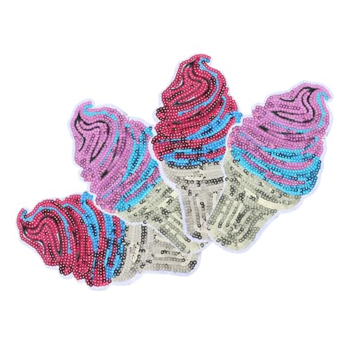 Veemoon 4 Stück Eiscreme Pailletten Stoffaufkleber Eiscreme Pailletten Patches Pailletten Zum Basteln Gestickte Applikation Pailletten Applikation Pailletten Glitzer Patches Veemoon 4 Stück Eiscreme Pailletten Stoffaufkleber Eiscreme Pailletten Patches Pailletten Zum Basteln Gestickte Applikation Pailletten Applikation Pailletten Glitzer Patches von Veemoon
