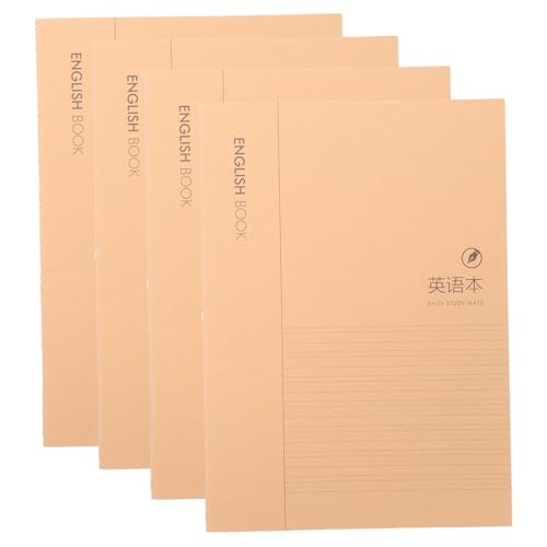 Veemoon 4 Stück Englisches Buch Notizbuch Englisch-übungsheft Englische Kalligraphie-übungsbücher Englische Handschriftbücher Handschrift-übungsnotizbücher Handschrift-lernbuch Papier Veemoon 4 Stück Englisches Buch Notizbuch Englisch-übungsheft Englische Kalligraphie-übungsbücher Englische Handschriftbücher Handschrift-übungsnotizbücher Handschrift-lernbuch Papier von Veemoon