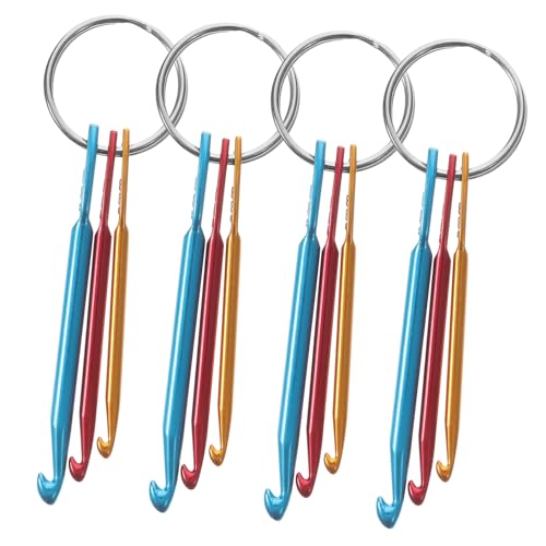 Veemoon 4 Stück Ergonomische Aluminium Häkelnadeln Teiliges Glatte Oberfläche Handgelenkschonend Leichtes Tragbares Strickwerkzeug für DIY Handarbeiten und Reisen Veemoon 4 Stück Ergonomische Aluminium Häkelnadeln Teiliges Glatte Oberfläche Handgelenkschonend Leichtes Tragbares Strickwerkzeug für DIY Handarbeiten und Reisen von Veemoon