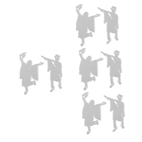Veemoon 4 Stück Graduation Cutting Die Diy Stanzform für Papierkunst und Scrapbooking für Kartenherstellung und Projekte zur Abschlussfeier von Veemoon